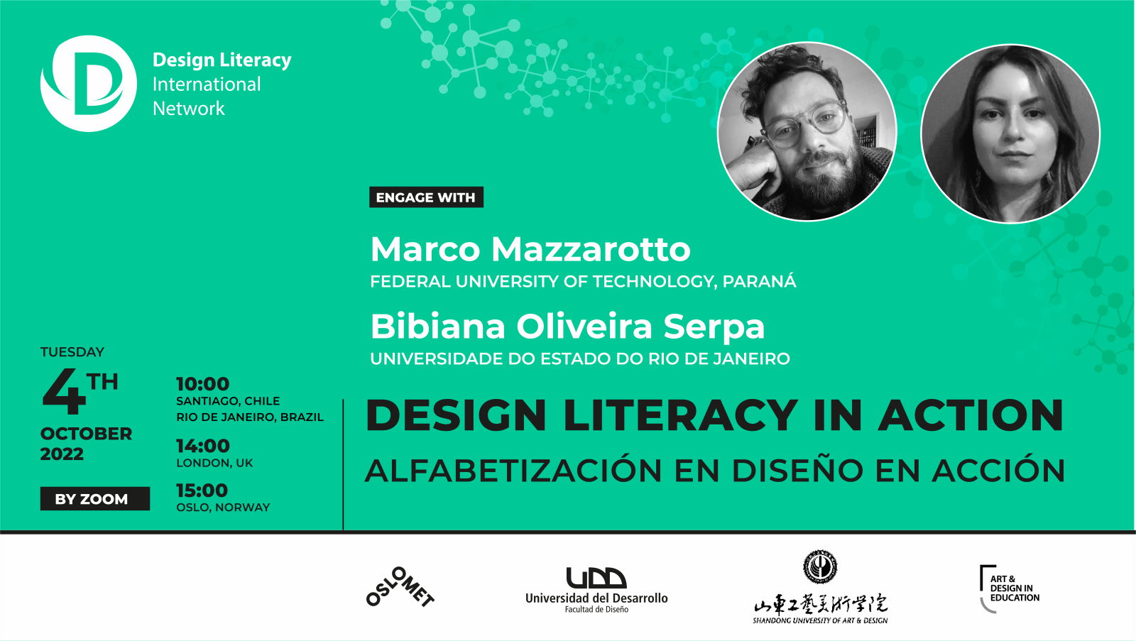 Read more about the article Engage with Marco Mazzarotto & Bibiana Oliveira Serpa | Design Literacy in Action | Design Literacy International Network event