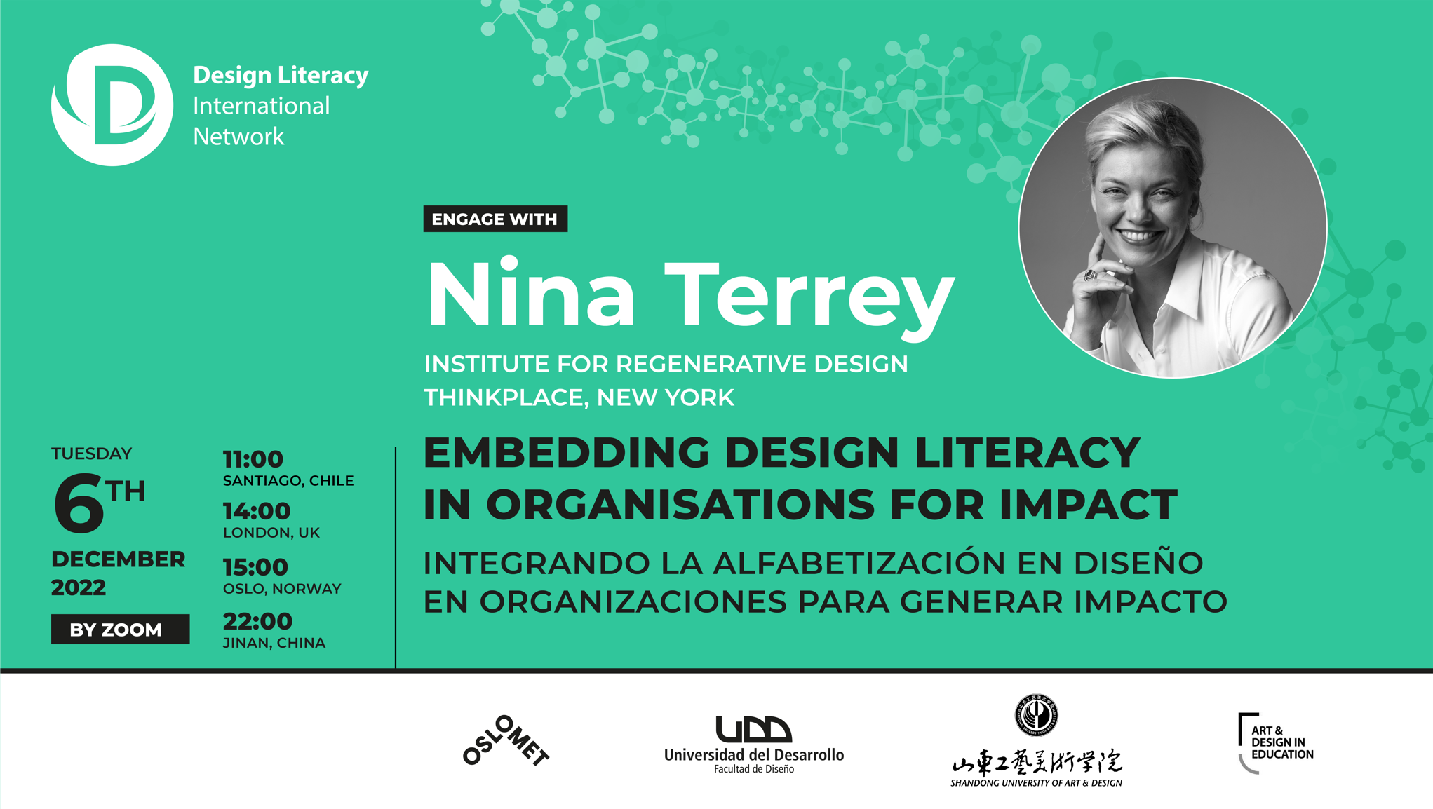 Engage with Nina Terrey | Embedding Design Literacy in Organisations for Impact | Design Literacy International Network event