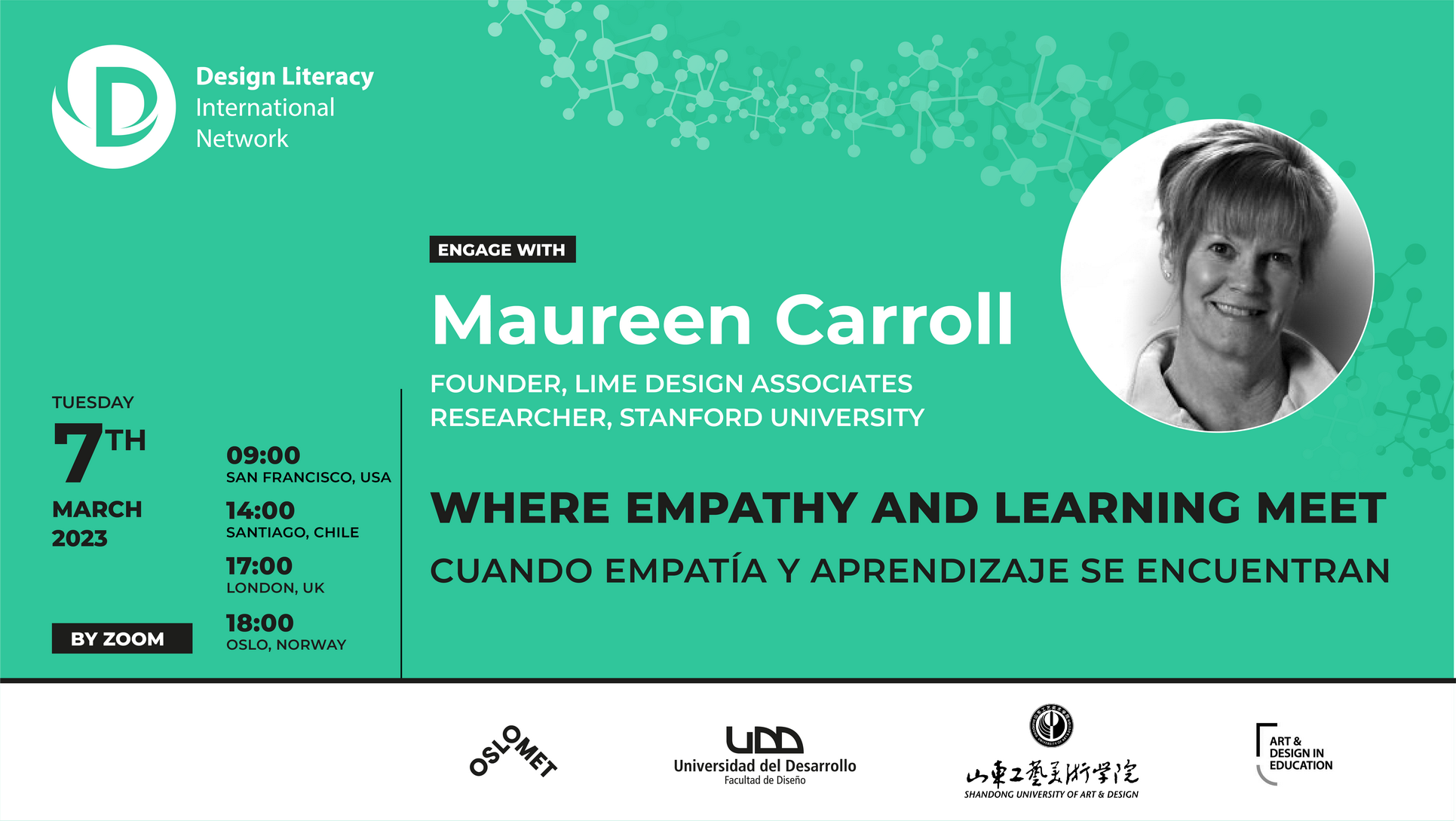 You are currently viewing Maureen Carroll | Where Empathy and Learning Meet | Design Literacy International Network event